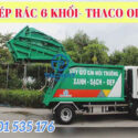 Xe Ép Rác 6 Khối Thaco tải trọng 2 tấn. Xe ép rác 6 khối thùng dài 2m8