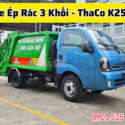 Xe Ép Rác 3 Khối Thaco K250, sẵn xe ép rác mini