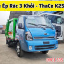 Xe Ép Rác 3 Khối Thaco K250 Mới Nhất màu xanh