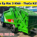 Xe Ép Rác 3 Khối Thaco K250 thùng full Inox