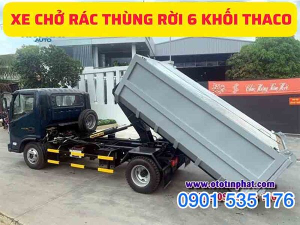 xe cho rac thung roi 6 khoi thaco 5
