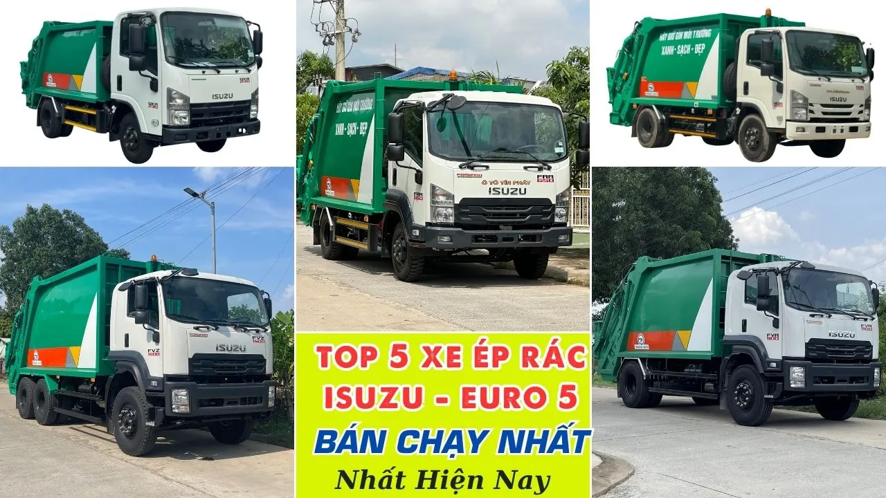 mua xe ép rác isuzu mới nhất 2025 bán chạy nhất hiện nay, giá tại xưởng