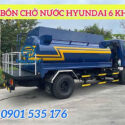 xe bồn chở nước 6 khối hyundai 110S có sẵn- giao ngay