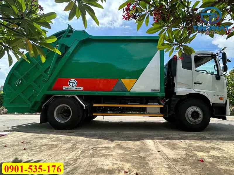 Xe Ép Rác 14 Khối UD Trucks PKE250 (Nâng Kẹp) 42 xe ép rác ud trucks PKE250 - E5 6 tấn,thùng chứa rác 14 khối , đóng bằng inox. Thùng sơn màu xanh lá, bảo hành 3 năm