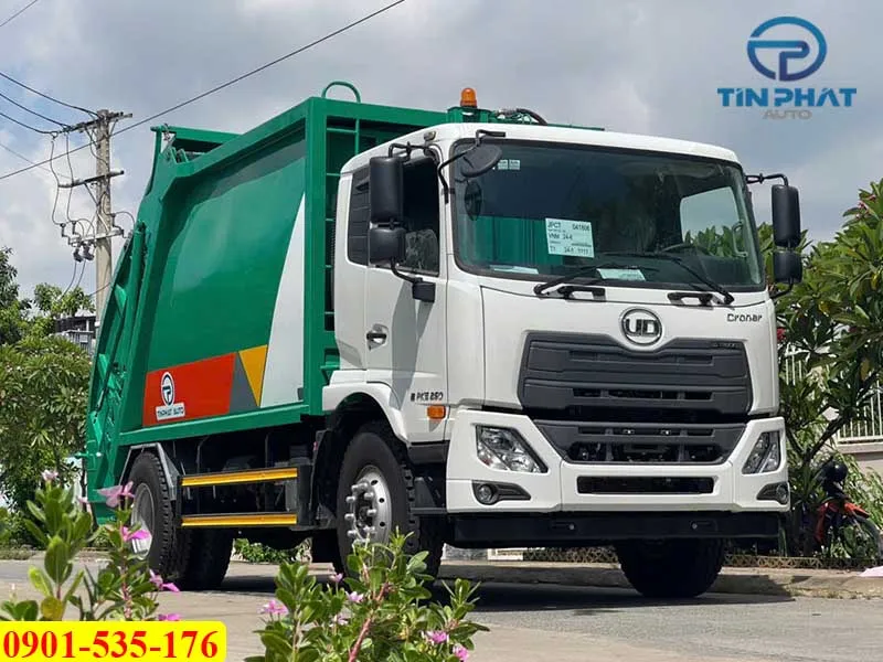 Xe Ép Rác 14 Khối UD Trucks PKE250 (Nâng Kẹp) 39 Xe ép rác 14 khối UD trucks PKE250 - E5 mới nhất, đóng tại xưởng giá tốt