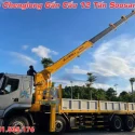 bán xe tải chenglong 4 chân gắn cẩu mới giá xưởng. cẩu 12 tấn vươn 5 đoạn cần
