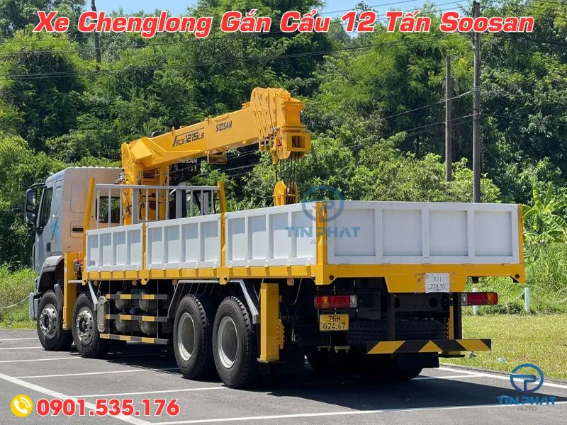 Xe Chenglong 4 Chân Gắn Cẩu Soosan SCS1215 (Mới Nhất 2025) 27 Xe Chenglong 4 Chân Gắn Cẩu Soosan SCS1215 sẵn xe giao tại xưởng