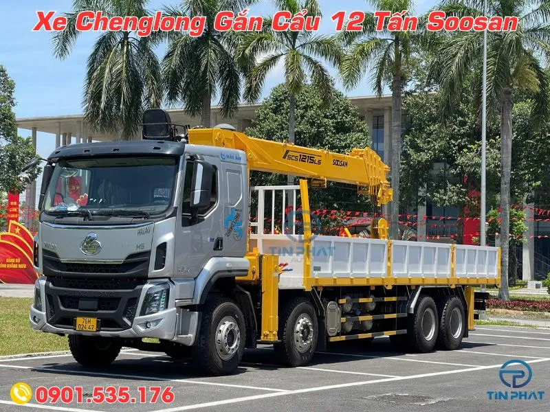 Xe Chenglong 4 Chân Gắn Cẩu Soosan SCS1215 (Mới Nhất 2025) 25 Xe Chenglong 4 Chân Gắn Cẩu Soosan SCS1215 tải trọng 11,3 tấn