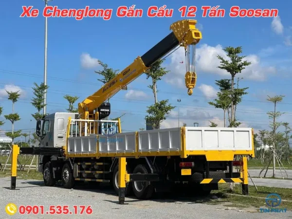 sức nâng cẩu soosan scs1215 lớn nhất 13 tấn tại 2 mét
