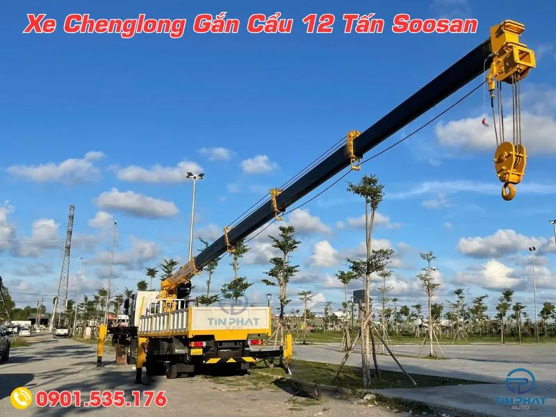 Xe Chenglong 4 Chân Gắn Cẩu Soosan SCS1215 (Mới Nhất 2025) 35 thông số kỹ thuật xe chenglong 4 chân gắn cẩu soosan scs1215 mới nhất, xe euro 5