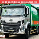 Xe cuốn ép rác 24 khối chenglong H5 - Cabin màu xám, giá rẻ tại xưởng