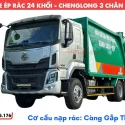 Xe ép rác 24 khối chenglong h5 cơ cấu lấy rác kiểu càng gắp, sẵn giao tại xưởng