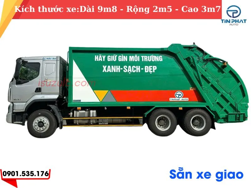 Xe Ép Rác 24 Khối Chenglong H5 (Càng Gắp) 28 Xe cuốn ép rác 24 khối chenglong 3 chân, kích thước xe tổng thể dài 9m8,rộng 2m5, cao 3m7