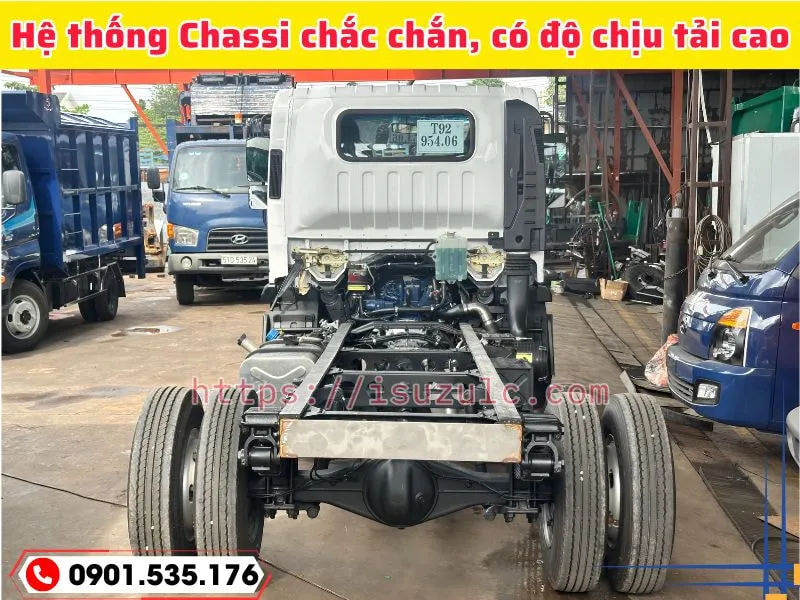 Xe Ép Rác 6 Khối Thaco Linker (Euro 5) Mới Nhất 2025 32 chassi xe ép rác 6 khối chắc chắn, chịu tải tốt