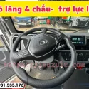 xe ép rác 6 khối thaco trang bị vô lăng 4 chấu có trợ lực, hiện đại