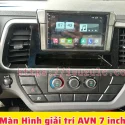 Nội thất xe ép rác 6 khối thaco Linker hiện đại với màn hình DCD