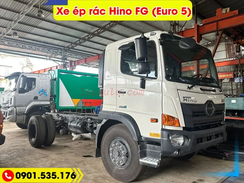 Xe Ép Rác 14 Khối Hino FG (Euro 5) 47 Xe cuốn ép rác 14 khối Hino FG, Xe đời 2025, euro 5, giá cạnh tranh tại xưởng