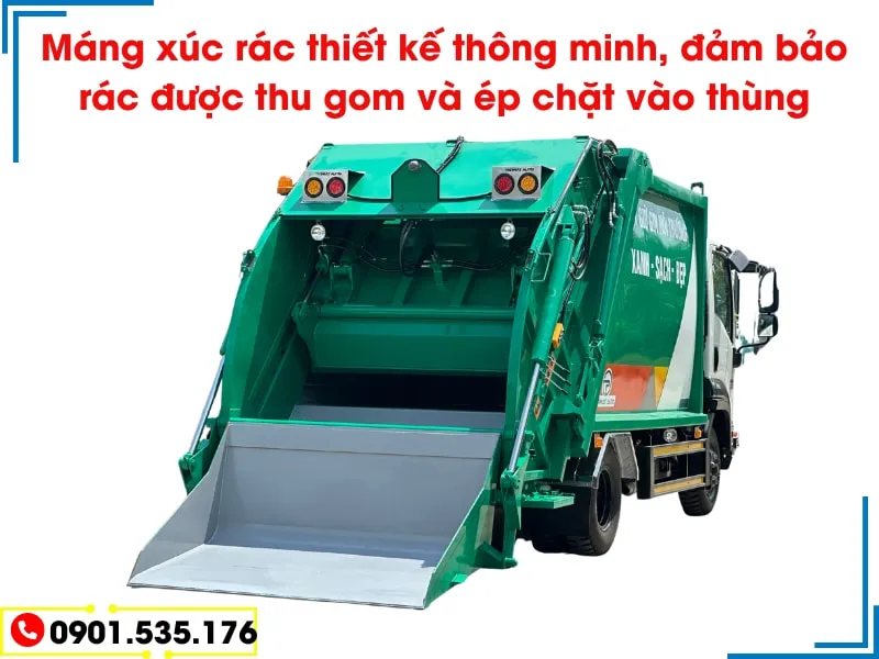 Xe Ép Rác 9 Khối Isuzu FRR (Máng Xúc) 29 Xe ép rác 9 khối Isuzu FRR - Nạp rác Kiểu máng xúc được sơn màu xanh kết hợp với màu xám. xe mới sẵn giao,giá rẻ
